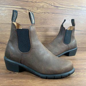 Blundstone Brown Leather Chelsea Heel Boots Women’s Size 8